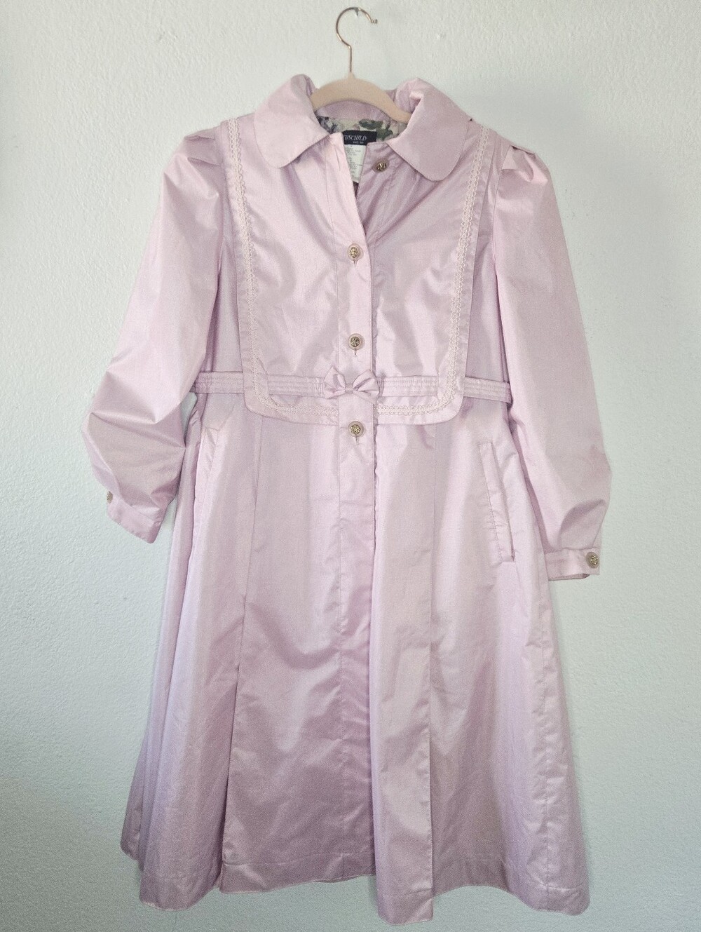 Rothschild Pink 3 Button Coat Girls sz 16